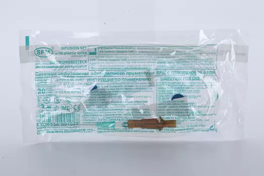 Система д/перелив инфуз р-ров 21G (0,80х40 мм)