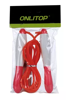 Скакалка ONLITOP 2,7 м, d=0,5 см, со счетчиком, цвета МИКС
