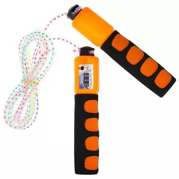 Скакалка ONLITOP Радуга, со счетчиком, 2,7 м, d=0,45 см, цвета МИКС