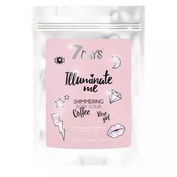 Скраб 7дэйс Иллюминэйт Ми Роуз Герл смягчающ/кофейный д/тела, 200 г