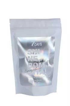 Скраб 7дэйс Шайн Бомбита кокосовый/мерцающий д/тела, 200 г