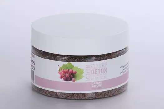 Скраб д/тела Dream Nature SPA CARE Детокс магниевая соль/масло виноград косточки, 250 г