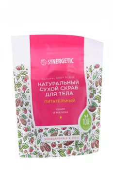 Скраб д/тела SYNERGETIC питательный сухой, 200 г