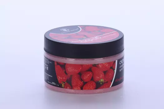 Скраб д/тела Зеленый Алтай Клубничный, 270 г