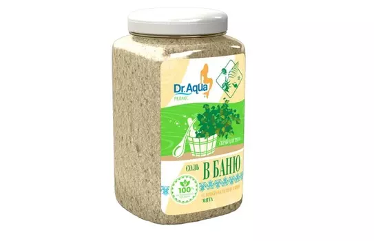 Скраб Dr Aqua Релакс Соль В БАНЮ мята, 850 г