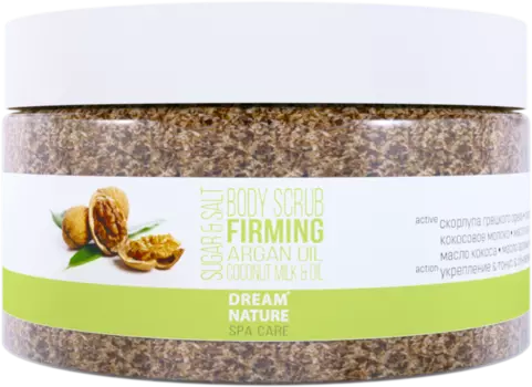 Скраб DREAM NATURE SPA CARE укрепляющий д/тела скорлупа грецкого ореха, 250 г