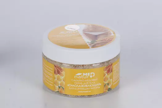 Скраб Naturmed Омолаживающий сахарно-медовый д/тела, 250 мл