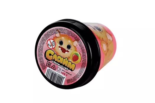 Слайм Школа талантов Cream-Slime с ароматом клубники, 100 г