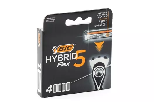 Сменные кассеты BIC Hybrid 5 Flex 5 лезвий 4 шт