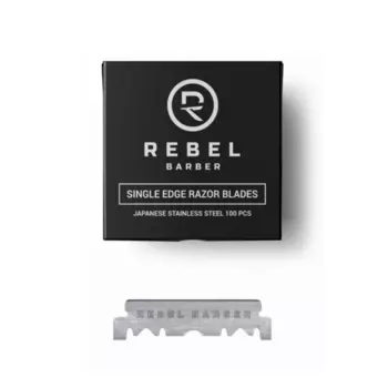 Сменные лезвия REBEL BARBER Single Blade д/опасных бритв, 100 шт
