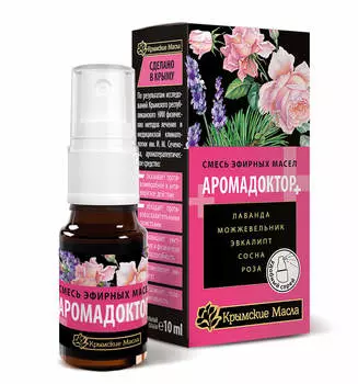 Смесь эфирных масел АромаДоктор+ ТМ "Крымские масла", спрей, 10 мл