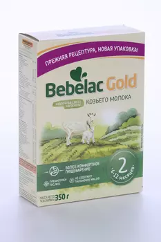 Смесь Бебелак Голд 2 молоч на основе козьего молока (с 6 мес), 350 г