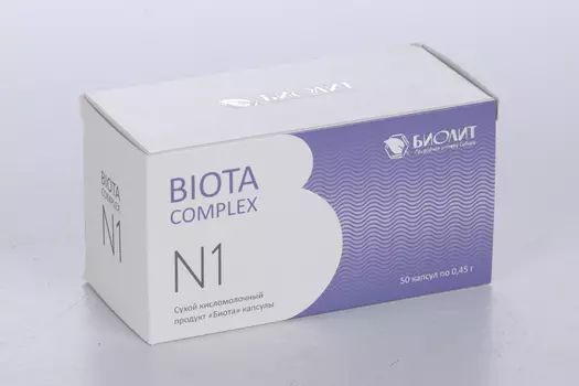 Смесь Биота комплекс 0,5 г/50 шт + 0,45 г/50 шт, 0,5 г, 50 шт, капсулы