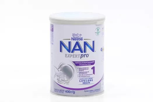 Смесь Нестле НАН 1 EXPERTpro гипоаллергенный профилактика (с 0 мес), 400 г