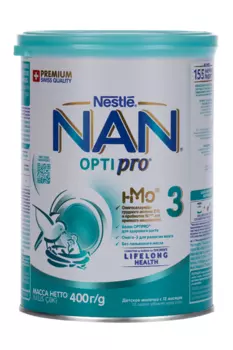 Смесь Нестле НАН 3 OPTI pro (с 12 мес), 400 г, дет молочко