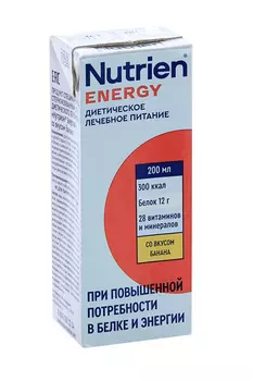 Смесь Нутриэн Энергия со вкусом банана, 200 мл, (тетрапак)