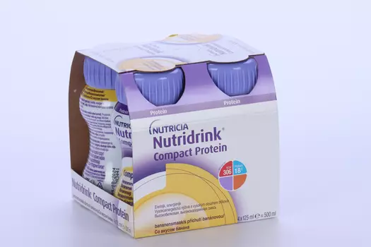 Смесь Nutricia Нутридринк Компакт Протеин банан, 125 мл, 4 шт
