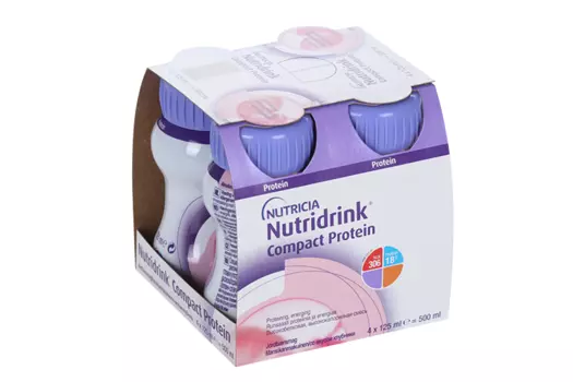 Специализированное питание Nutridrink Компакт Протеин со вкусом клубники, 4х125мл