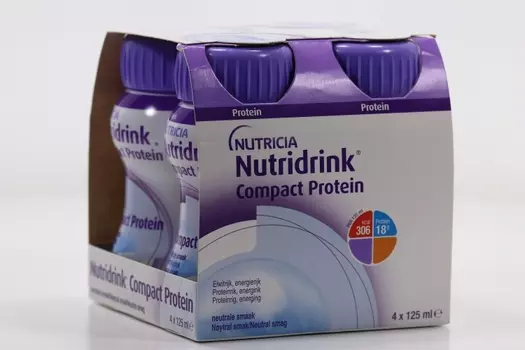 Специализированное питание Nutridrink Компакт Протеин с нейтральным вкусом, 4х125мл