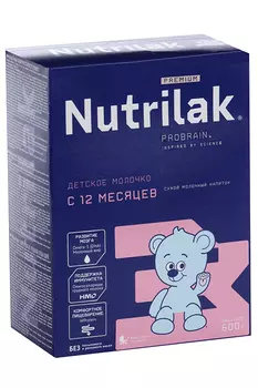 Смесь Нутрилак Премиум 3 (с 12 мес), 600 г