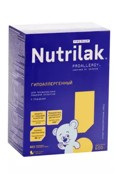 Смесь Нутрилак Премиум Гипоаллергенный сух на основе частич гидролиз сыворот белк, 600 г