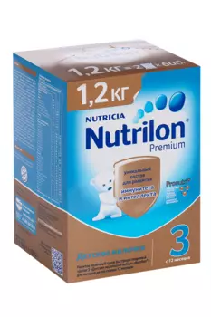 Смесь Нутрилон 3 Премиум (с 12 мес), 1 200 г