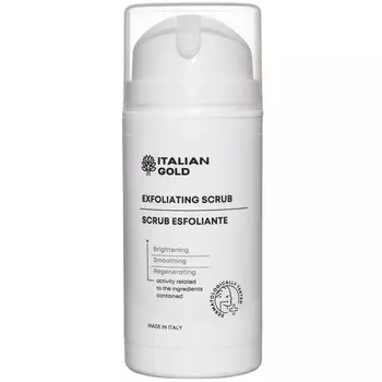 Смягчающий скраб для лица с перлитом, Italian Gold, 100 мл, Италия