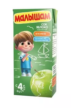Сок Фрутоняня Малышам яблоко осв, 330 мл