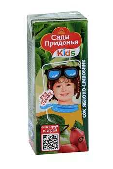 Сок Сады Придонья яблоко/шиповник, 0,2 л