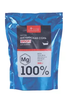 Соль д/ванн Доктор Сольморей Epsom Английская чистая, 500 г