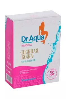 Соль д/ванн Dr Aqua Красота морская Нежная кожа ромашка, 250 г, 2 шт, фильтр-пакет