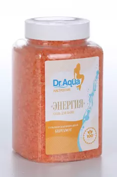 Соль д/ванн Dr Aqua Настроение морская Энергия бергамот, 750 г