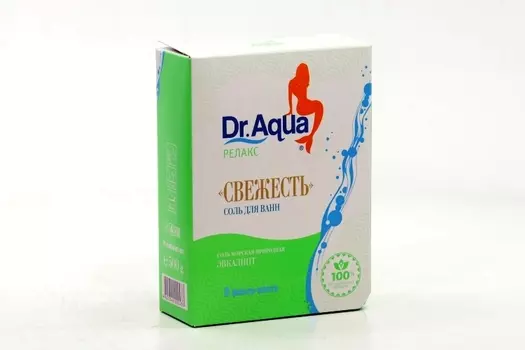 Соль д/ванн Dr Aqua Релакс морская Свежесть эвкалипт, 250 г, 2 шт, фильтр-пакет