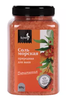 Соль д/ванн Dr Aqua Витаминная облепиха, 750 г
