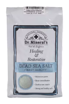 Соль д/ванн Dr Minerals Dead sea salt, 1 кг