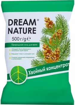 Соль д/ванн Dream Nature природная Хвойный концентрат, 500 г