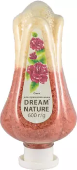 Соль д/ванн Dream Nature с пеной Роза, 600 г