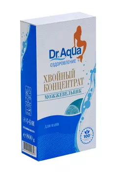 Соль д/ванн хвойный конц-т масло можжевельника, 800 г