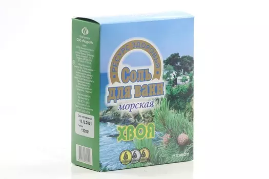 Соль д/ванн Хвоя, 600 г, п/п пакет