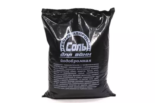 Соль д/ванн Йодобромная, 1 000 г, п/э пакет