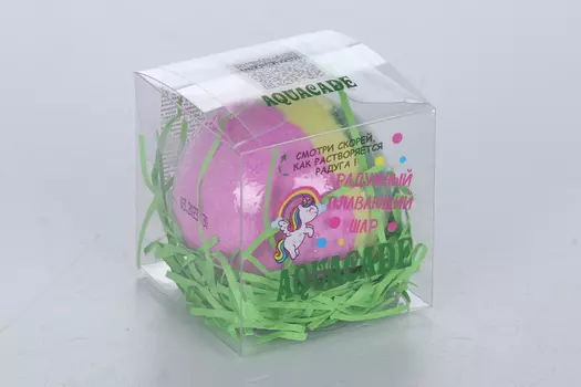 Соль д/ванн Катрин Aquacade (радужный плавающий шар) шипучая, 130 г, (15027)