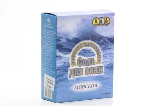Соль д/ванн Морская, 600 г, п/п пакет