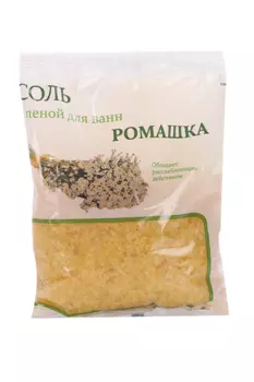 Соль д/ванн с пеной Ромашка цветная ароматизир, 500 г