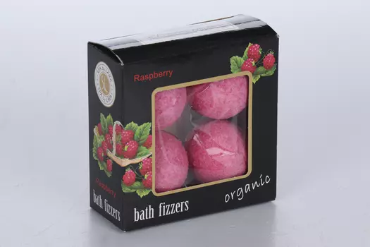 Соль д/ванн Spa by Lara бомбочки шипучие малина, 40 г, 4 шт