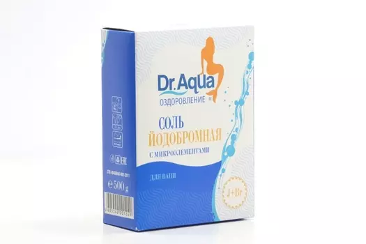 Соль морская Dr.Aqua Йодобромная природная, 500 г