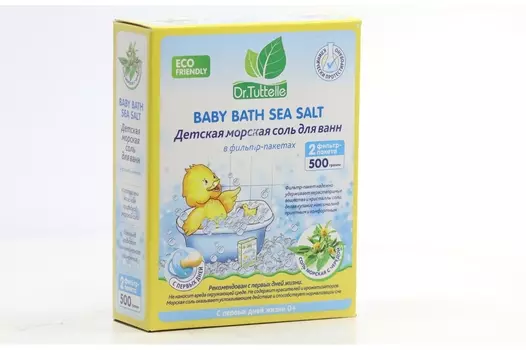 Соль морская Dr.Tuttelle д/ванн дет с чередой, 500 г