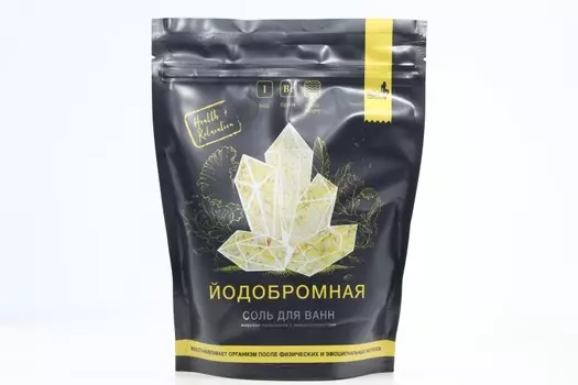 Соль морская Йодобромная природная, 700 г, дой-пак