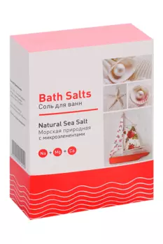 Соль морская природная Dr.Aqua с микроэлементами, 500 г, картон коробка