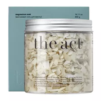 Соль The ACT д/ванны магниевая magnesium soak, 400 г