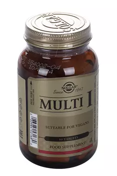 Солгар Мульти 1, 60 шт, таблетки